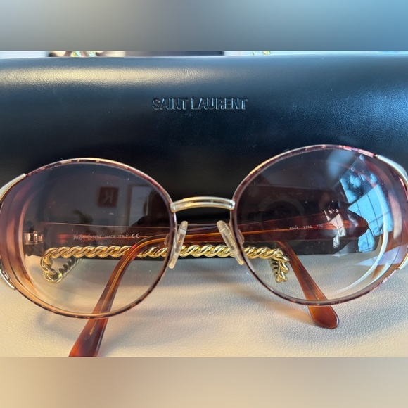 Yes Saint Laurant Vintage Eyeglasses and Case - Picture 1 of 8